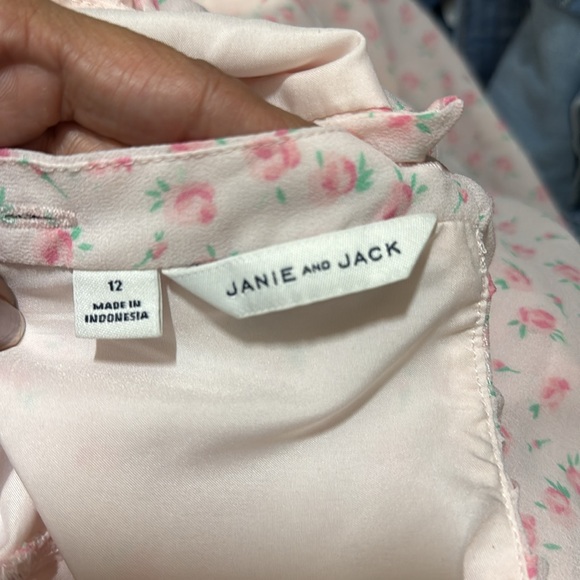 Janie and Jack pink flower romper - Picture 6 of 6